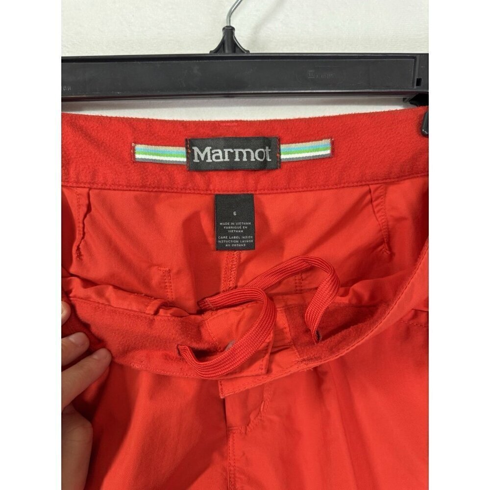 Marmot Arch Rock Nylon Shorts Womens 6 Orange Red 4.5” Lightweight Cargo Outdoor - Picture 3 of 10